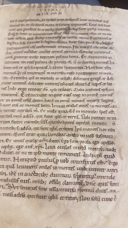 Ms. Codex 708 - Sancti Augustini opera quaedamThis manuscript comprises works by Augustine (even som