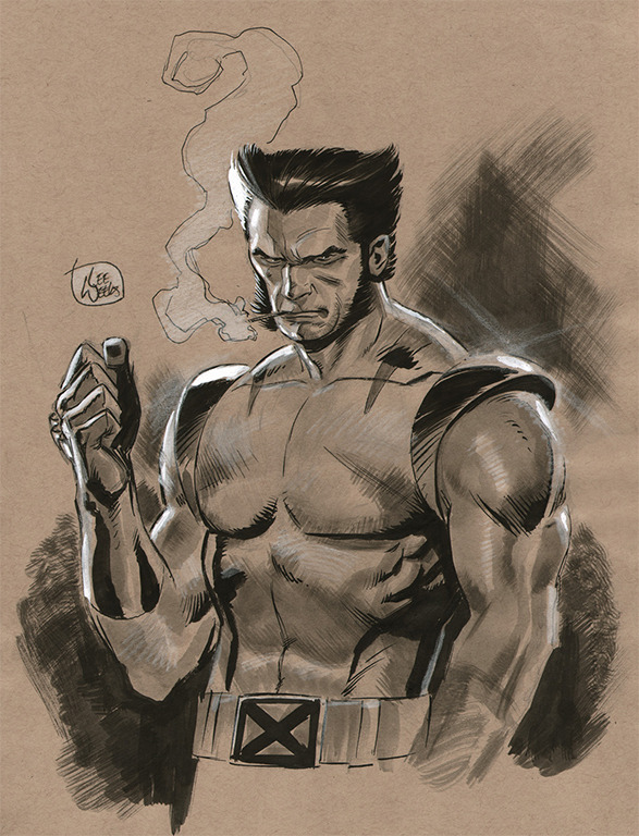 xombiedirge:  Daredevil by Chris Samnee / Website / Tumblr Wolverine by Lee