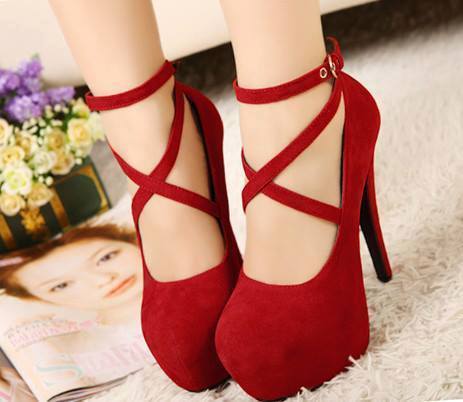 Valentine hearts heels shoes