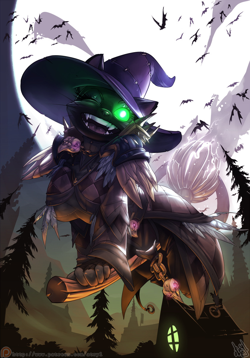 atryl:  Feline Familiar by atrylContinuing the ‘Warcraft Anthro’ series (what