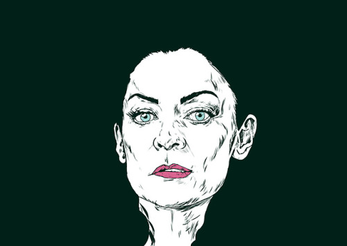 Michelle Gomez in all her Glory - face.