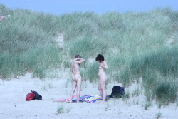 real-naturist-beach:  Nude couple on the