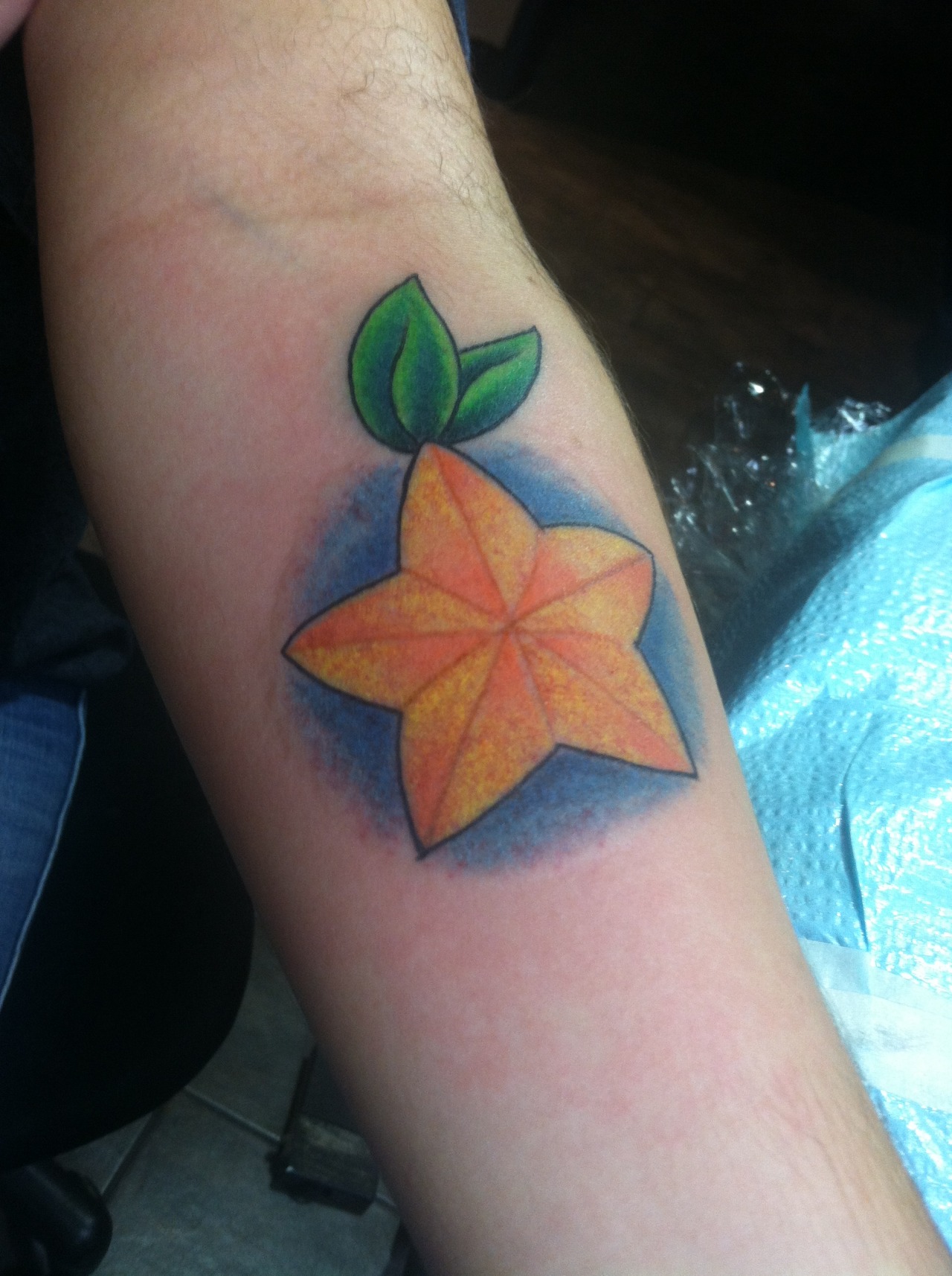 My bestie and I finally got our paopu fruit tattoos from Kingdom Hearts  If two people share paopu fruit their d  Kingdom hearts tattoo Tattoos  Couple tattoos