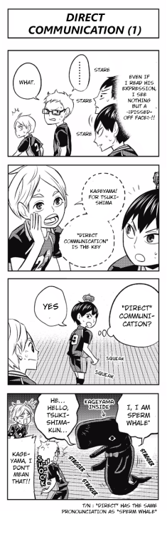 ladder-chan: Let’s Haikyuu!? Chapter 42: Direct CommunicationCr: ShonenJump+ For our other Let’s H