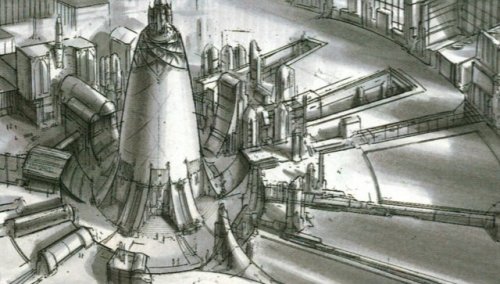 gffa:Star Wars: The Phantom Mence | Jedi Temple Concept Art