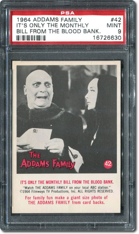 driveintheaterofthemind: Vintage Trading Cards - The Addams Family (1964) (Donruss)