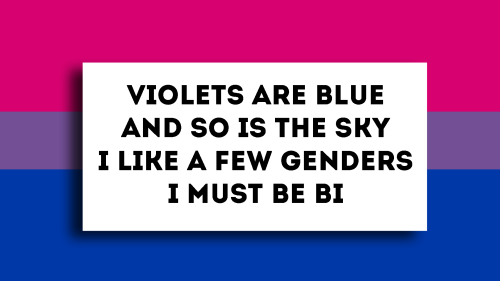 rnychemicalromance:a few valentine’s day poems about discovering your sexuality ♥ Violets are blue, 