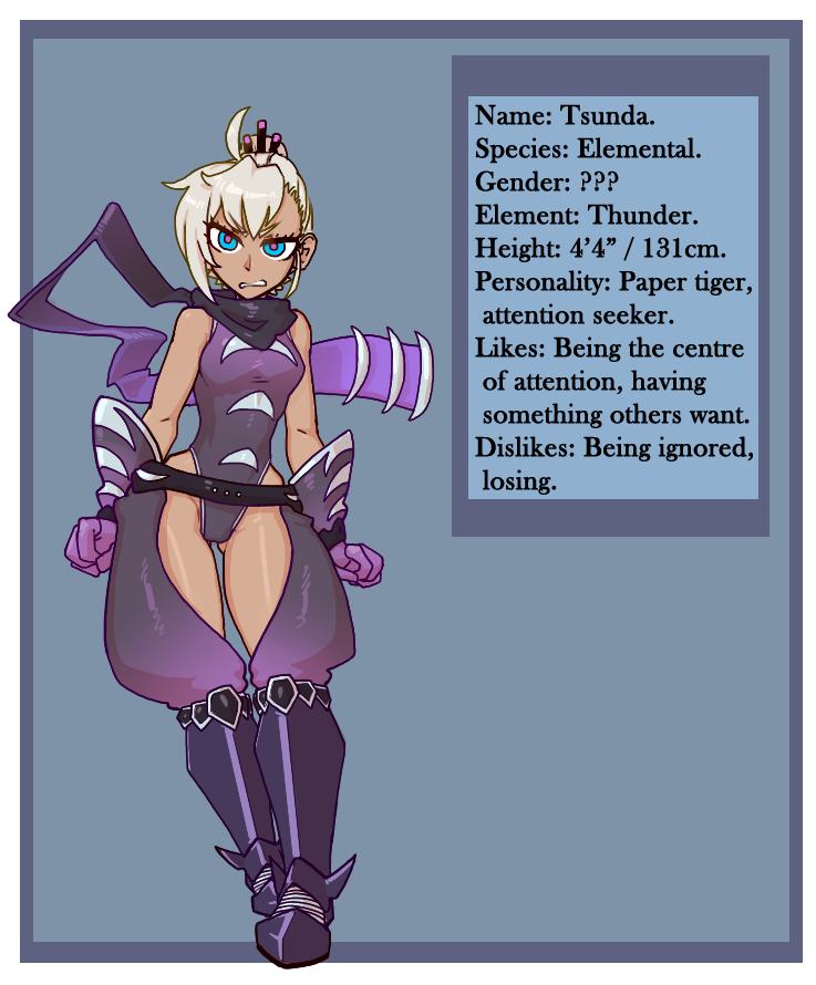 tenkaboutholes:  tenkaboutart:Patreon Token character design! Zaza’s sister 