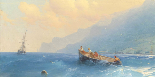 hirohamada:ART HISTORY MEME; 8 artists: Ivan Aivazovsky [3/8] @thewavesbrokeontheshore