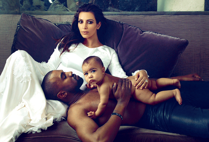 8tracks Official Tumblr — showstudio: Kim Kardashian, Kanye West and Baby...