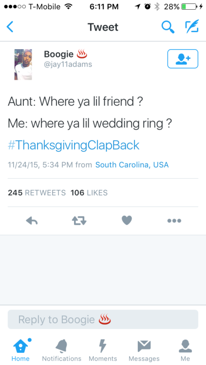 youknowyouwantsit:  These Are Straight Savage Lmfao! #ThanksgivingClapBack 