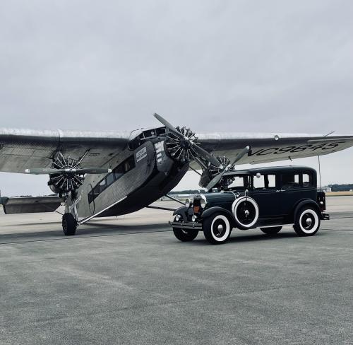 aviationblogs:  Ford Trimotor and Model A I got the pleasure of photographing this morning