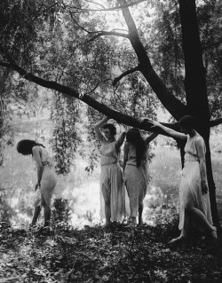 under-the-gaslight:   Wood Nymphs c. 1917 