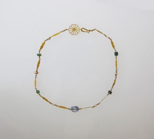 met-greekroman-art: Necklace with pearls and beryl beads, Greek and Roman ArtMedium: Gold, pearl, be
