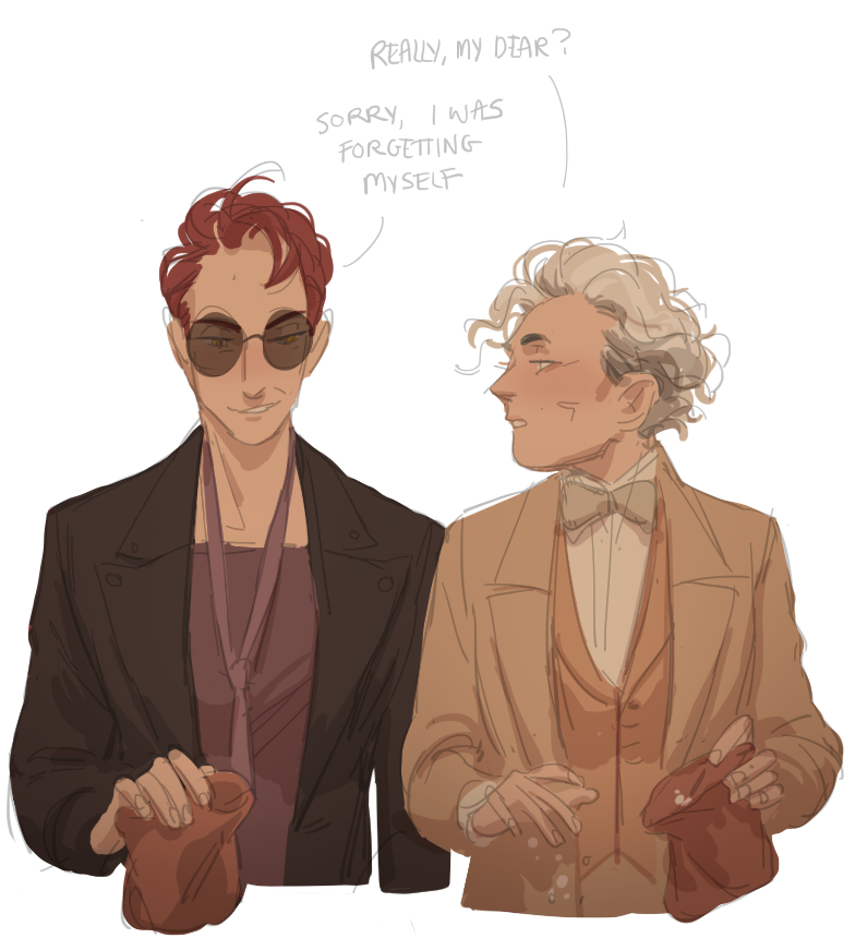 Fanart] Ineffable Wives - doodeline - Good Omens - Neil Gaiman