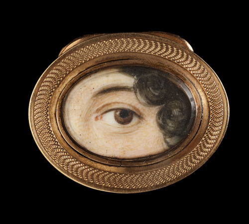artschoolglasses: Eye Miniature, English School, 1825