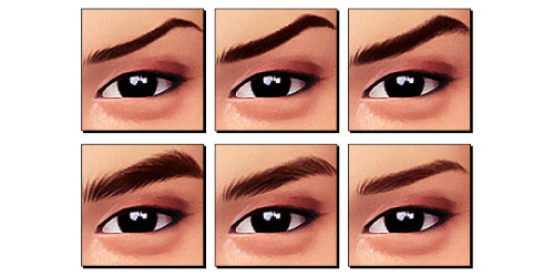 witching hour recolours - eyebrow pack 3 by @stretchskeleton individual files + merged filedl (sfs)