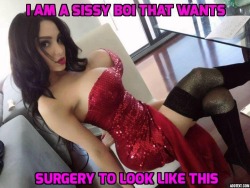 sissygerilyn:  jackiefucher:  That’s my dream to look like one of these beautiful bimbos sissies.  However, I do like one that men want to fuck a lot. If someone turns me into a slut like her, men wouldn’t have to want  me, they could fuck me, over