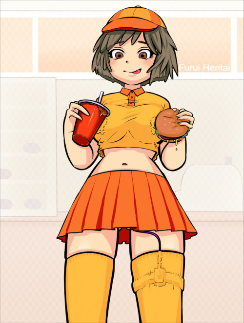 Want to see what’s up Burgergirl’s skirt? If we can get to 15 reblogs, I’ll post i