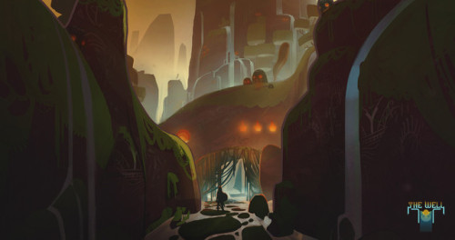 thecollectibles:    Concept art for The Well by Daniel Stultz