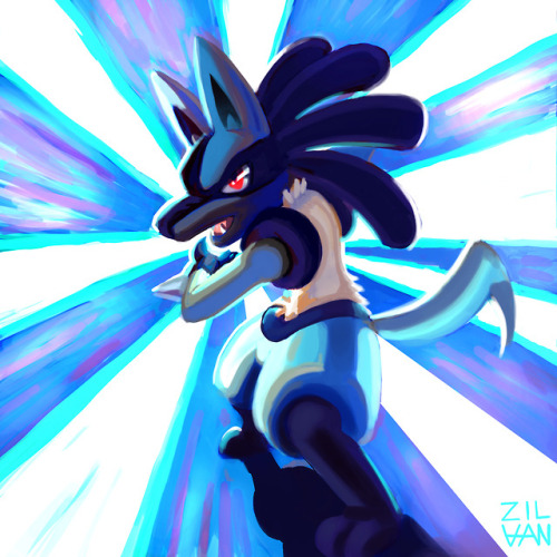 This is the 2nd prize for Eduardo543! He wanted Lucario charging up an Aura Sphere.Thank you all for