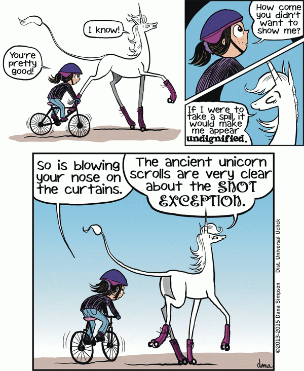 mostlysignssomeportents:  Unicorn on a Roll: more comics in the tradition of Calvin