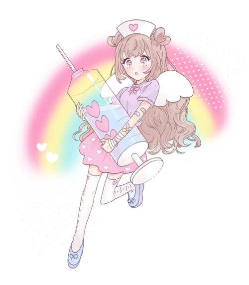 I made a redbubble :) I only have this 1 drawing but I am hoping to make more for a line of cute med