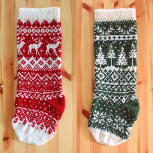 I made a couple of stockings for my dear friends Amanda & Zachary for their first Christmas as h