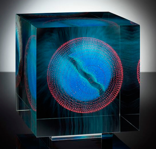 crossconnectmag:Optical Float Paintings Suspended in Layers of Glass by Wilfried GrootensArtist Wilf