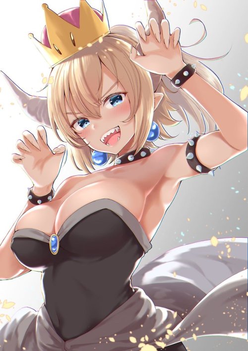dekoi2501post:  いづれさんのツイート: “クッパ姫の健全(？)絵… ”