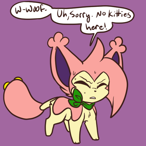 ask-firefly-the-raichu:  britty-skitty:  ask-firefly-the-raichu:  Alcapone: *sniffs the skitty* “hmmm I coulda swore there was a kitty here.. Oh well! See ya later fellow doggy!”    *trots along happily~*  x3 D'aww~!