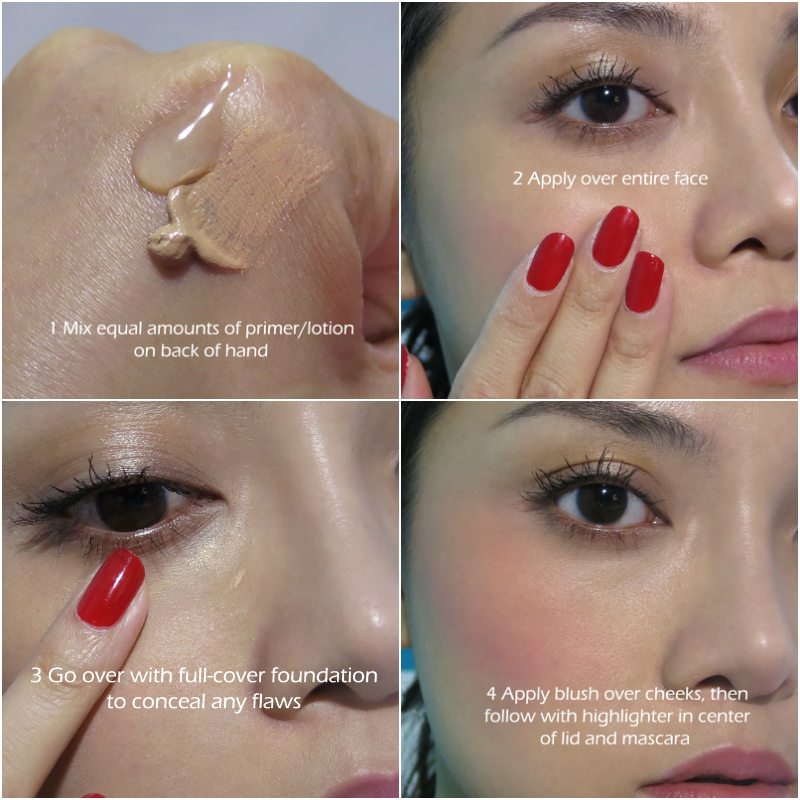 makeupbox:  Doing the 5-minute Face in 2 Ways! — Here are 2 ways to get out the