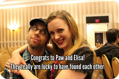 Congrats to Elisa! They really are lucky...