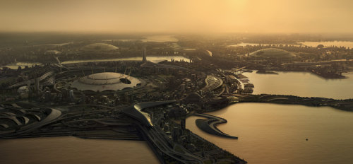 Similo Matte Painting by Maxx Burman. (via ArtStation - Similo Matte Painting, Maxx Burman)