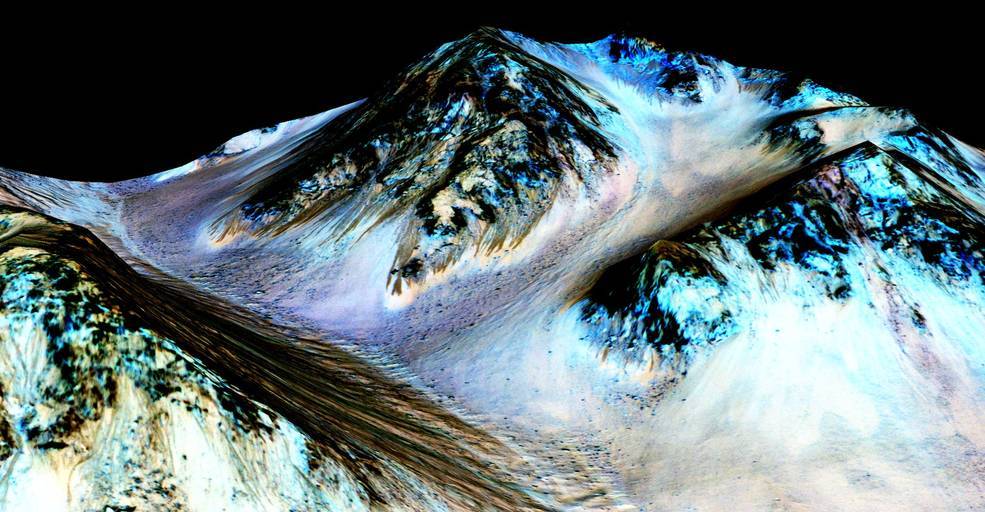 cosmicvastness:    NASA Confirms Evidence That Liquid Water Flows on Today’s Mars