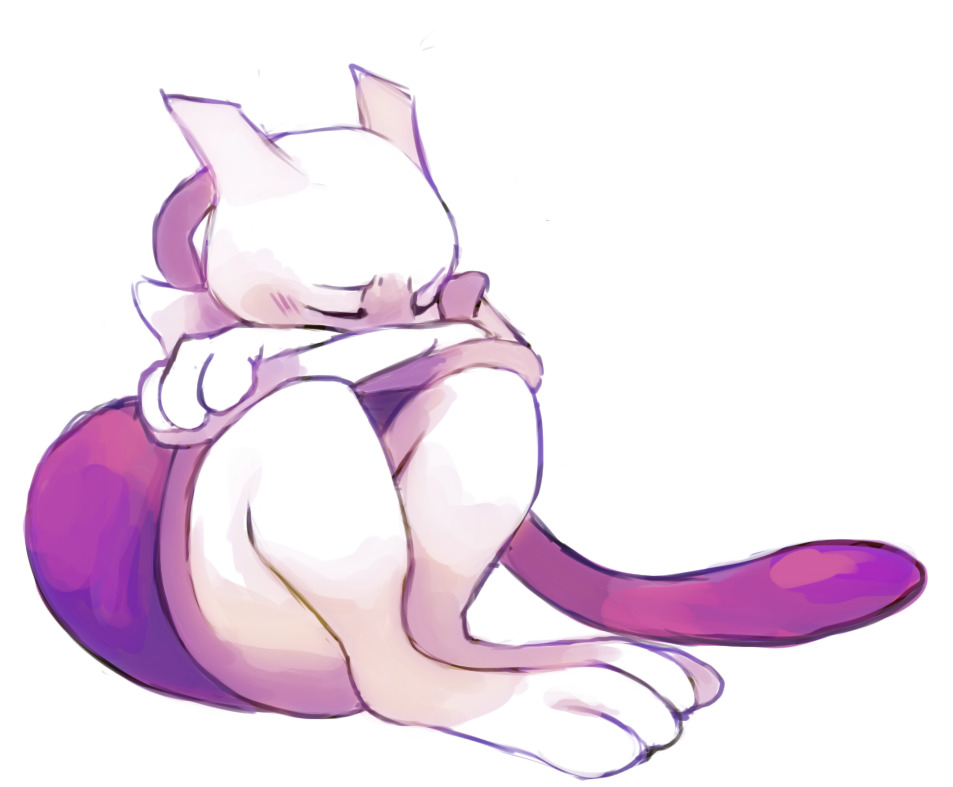 yellowfur:  drawing mewtwo when sad works the best for me
