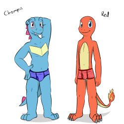 PMD poke teams from rescue red and explorers of sky in undies, cause I just like em and had them made anyway.