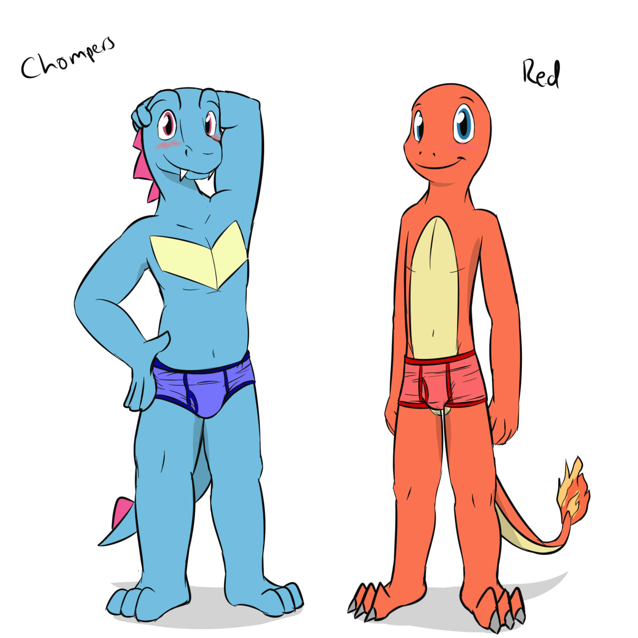 Pokemon Mystery Dungeon Rescue Team - Red the Charmander and Chompers the TotodileSo,