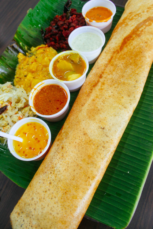 redefiningfood:A Vegan Indian meal of Paper Dosa with Andhra Style Beetroot, Cabbage and Masala cu