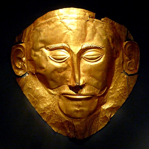 The Mask of Agamemnon is an artifact discovered at Mycenae in 1876 by Heinrich Schliemann. The artif