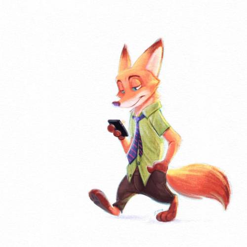 pitiyindee:  Testing Photoshop brush with #NickWilde <3 #Zootopia #CantGetEnoughOfThisMovie <3 #PitiYindee 
