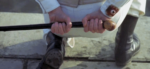 of-felliniesque:  ready for a bit of old ultra-violence, welly .. welly .. welly