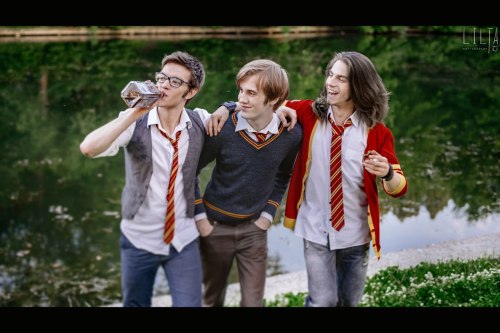 MARAUDERS (James Potter, Sirius Black, Remus Lupin, Peter Pettigrew)I solemnly swear that I am up to