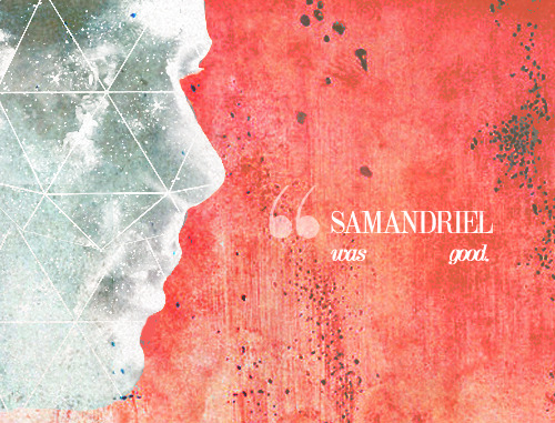 cheekycas:  SAMANDRIEL; ANGEL OF THE LORD.                Oh my chuck.