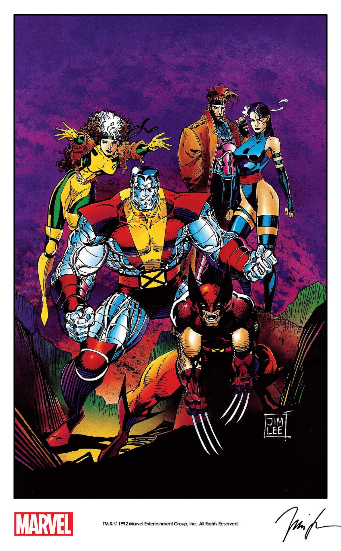 X-Men: The Mighty Mutant Tour print by Jim Lee... - The Marvel Project