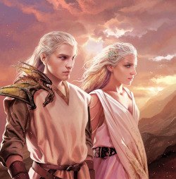 remusjohnslupin:  the world of ice and fire + the dragonlords of valyria The great beauty of the Valyrians — with their hair of palest silver or gold and eyes in shades of purple not found amongst any other peoples of the world — is well-known, and