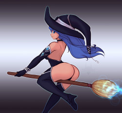 scdk-sfw:  Witch Luna She flying-by like Broom-Broom! …I’ll show myself out. [Larger Size] 