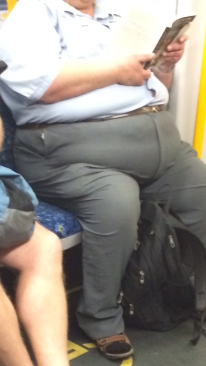 Snapped! Massive super chub on the train, wanted sit on his lap, well try to