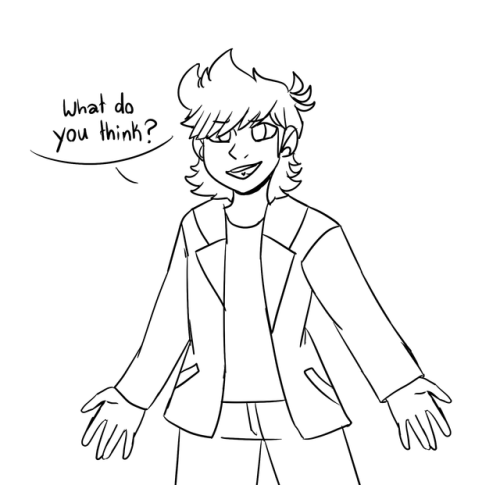 thesweetmacaron:  Baconcolaweek Day 2: Highschool@baconcolaweekit’s a day late i knowso for this one Tord called Edd over to check out his new looksince in highschool you wanna change your look, right?i don’t know manJust take italso screw backgrounds