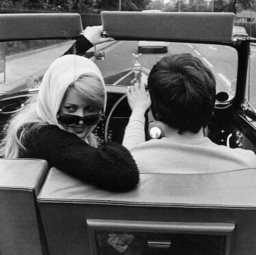 Catherine DENEUVE et David BAILEY ,just married